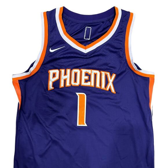 Nike NBA Phoenix Suns Devin Booker #1 Purple Jersey Size 50 w/ Length +4 - Picture 2 of 9